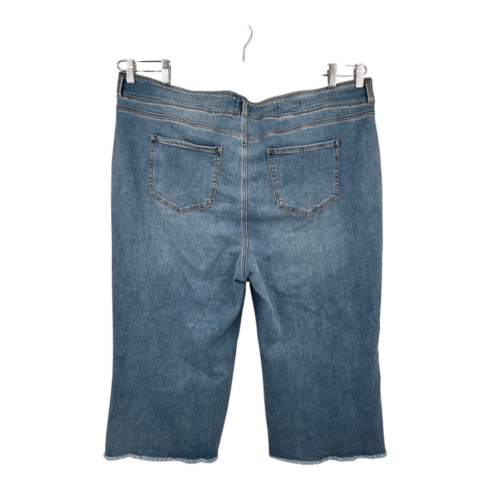 NYDJ Jeans Brigitte Wide leg capri blue size 22W - Picture 4 of 9